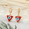 retro ethnic style color dripping oil triangle heart eye earringspicture22
