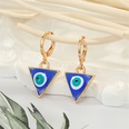 retro ethnic style color dripping oil triangle heart eye earringspicture23