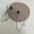niche purple zircon love tassel long super fairy sweet cool earrings necklacepicture13