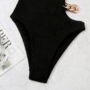 new ladies black chain onepiece swimsuit European and American sexy swimwearpicture10