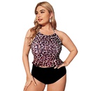 new ladies large size split tankini leopard swimsuitpicture12