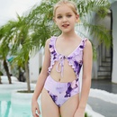 onepiece strappy swimsuit European and American tiedye swimwearpicture7