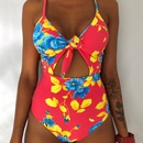 new solid color print swimsuit Brazil sexy strappy onepiece swimsuitpicture8