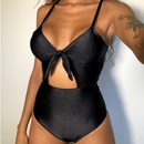 new solid color print swimsuit Brazil sexy strappy onepiece swimsuitpicture9