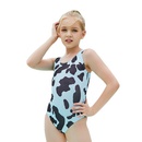 kid onepiece printed swimsuit American polka knot bikinipicture10