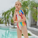 kid onepiece swimsuit color tiedye swimwear sweet bikinipicture6