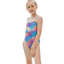 childrens colorful leopard print onepiece swimsuit American bikinipicture10