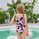 Childrens Milk Pattern Printed OnePiece Swimsuit European Bikinipicture9