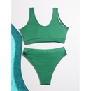 green children spot export solid color split swimsuit bikinipicture7