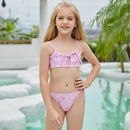 Childrens Pink Printed Split Swimsuit European and American Sexy Bikinipicture9