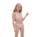 Childrens Pink Printed Split Swimsuit European and American Sexy Bikinipicture10