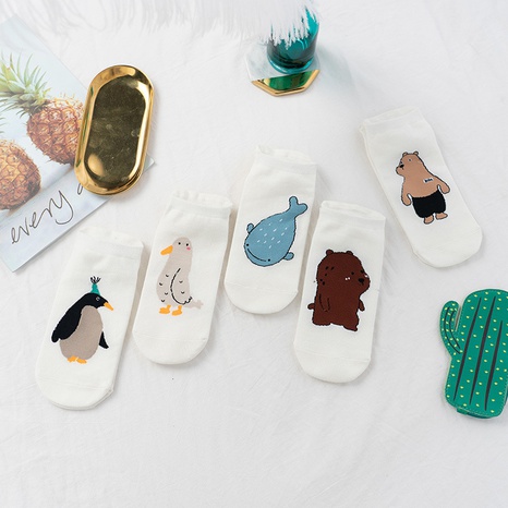 animal cartoon cute series shallow mouth personality socks's discount tags