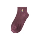 Sommerdnne einfarbige Socken mit hellem Mund die schweiabsorbierende atmungsaktive Socken druckenpicture10