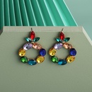 exaggerated geometric round fashion glass diamond color earringspicture10