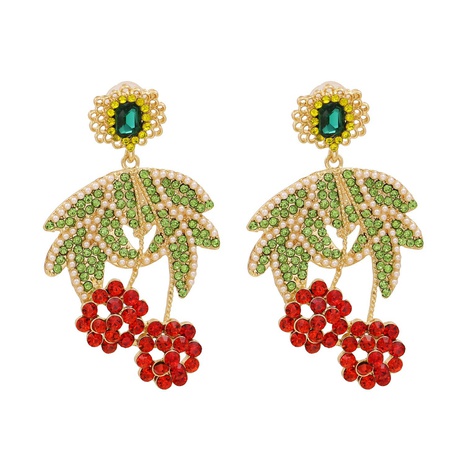 fruit personality trend cute creative popular diamond earrings's discount tags