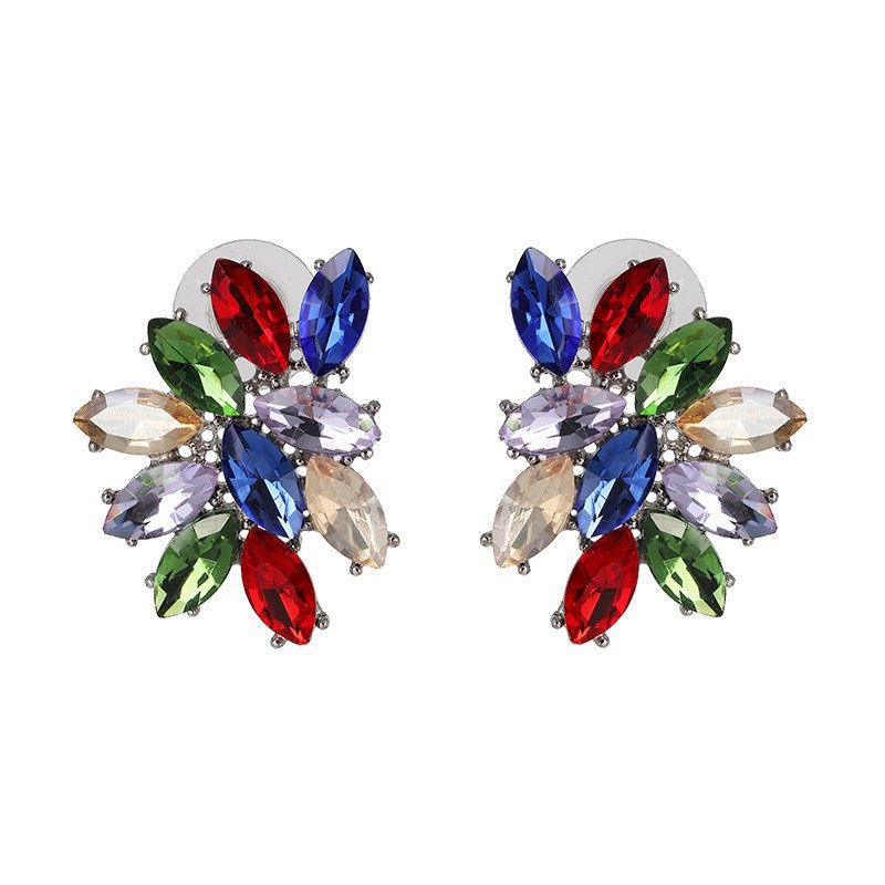 geometrical diamondstudded female fashion exaggerated earrings NHJJ581034