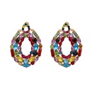 exaggerated geometric round female fashion color earringspicture6