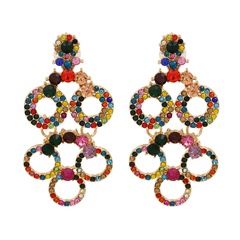 exaggerated geometric hollow fashion personality temperament earrings