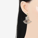 diamondstudded geometric personality female retro stud earringspicture7