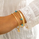 ethnic style woven turquoise beaded simple geometric braceletpicture6