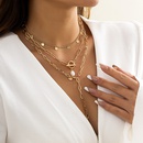 Fashion geometric tassel necklace simple pearl long necklace womenpicture7