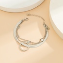 geometric snake bone chain jewelry hip hop star ring copper braceletpicture7