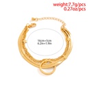 geometric snake bone chain jewelry hip hop star ring copper braceletpicture9