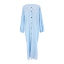 moda color slido camisa simple cardigan ropa de proteccin solar larga blusa de playapicture11
