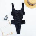 new ladies solid color onepiece swimsuit European and American sexy swimwearpicture18