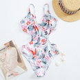 new ladies print onepiece swimsuit European and American sexy hollow swimsuitpicture19