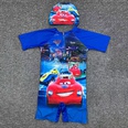 onepiece shortsleeved digital printing fivepoint boy swimsuitpicture13