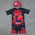 onepiece shortsleeved digital printing fivepoint boy swimsuitpicture17