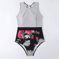 New Lady OnePiece Europe and America Sexy Striped Floral Swimsuitpicture20