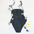 new solid color sexy onepiece swimsuit European and American strappy swimwearpicture15