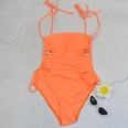 new solid color sexy onepiece swimsuit European and American strappy swimwearpicture21