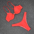 neuer sexy Damen Split Badeanzug einteiliger einfarbiger Bikinipicture20