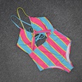 new solid color print swimsuit Brazil sexy strappy onepiece swimsuitpicture40