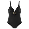 new European and American sexy ladies onepiece black swimsuitpicture13