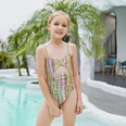childrens onepiece color striped swimsuit swimwearpicture11