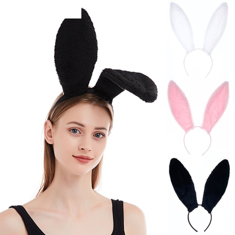 European and American new soft flannel cat rabbit ears headband's discount tags