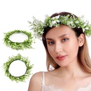 creative garland green plastic grass seaside holiday party headwearpicture15