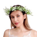 creative garland green plastic grass seaside holiday party headwearpicture17