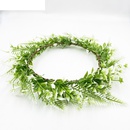 creative garland green plastic grass seaside holiday party headwearpicture16