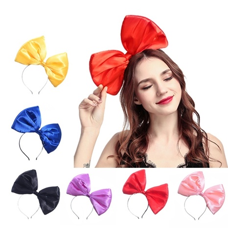New accessories bow headband cute cloth solid color headband's discount tags