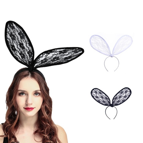 Creative Bunny Lace Big Bunny Headband Sexy Accessories Hair Accessories Wholesale's discount tags
