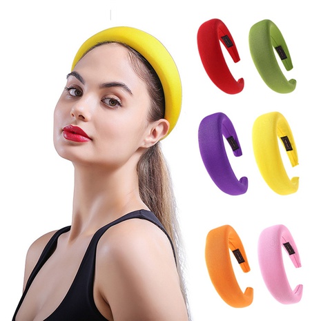 Fashion personality new silk hair accessories thick headband wholesale's discount tags