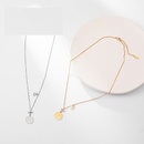 Korean Geometric Creative Round Necklace Personality Stainless Steel Necklace Wholesalepicture2