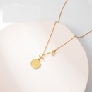 Korean Geometric Creative Round Necklace Personality Stainless Steel Necklace Wholesalepicture3