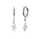 Snakeshaped simple fashion trend stainless steel earringspicture3