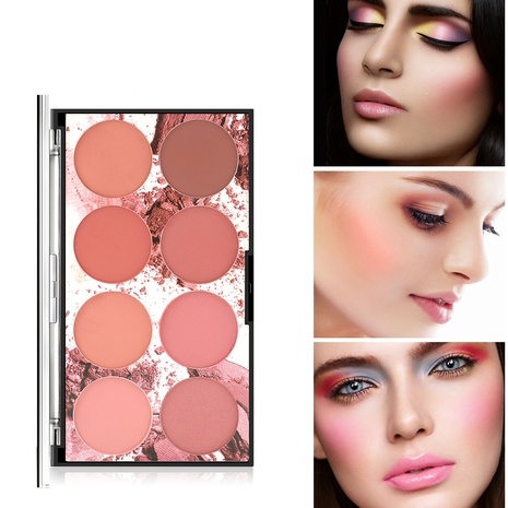 fashion eight-color blush plate matte long-lasting portable blush rouge plate's discount tags